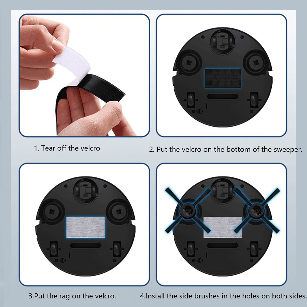 3 in 1 Robot Vacuum Rechargeable Sweeper Strong Suction Floor Cleaner USA New…