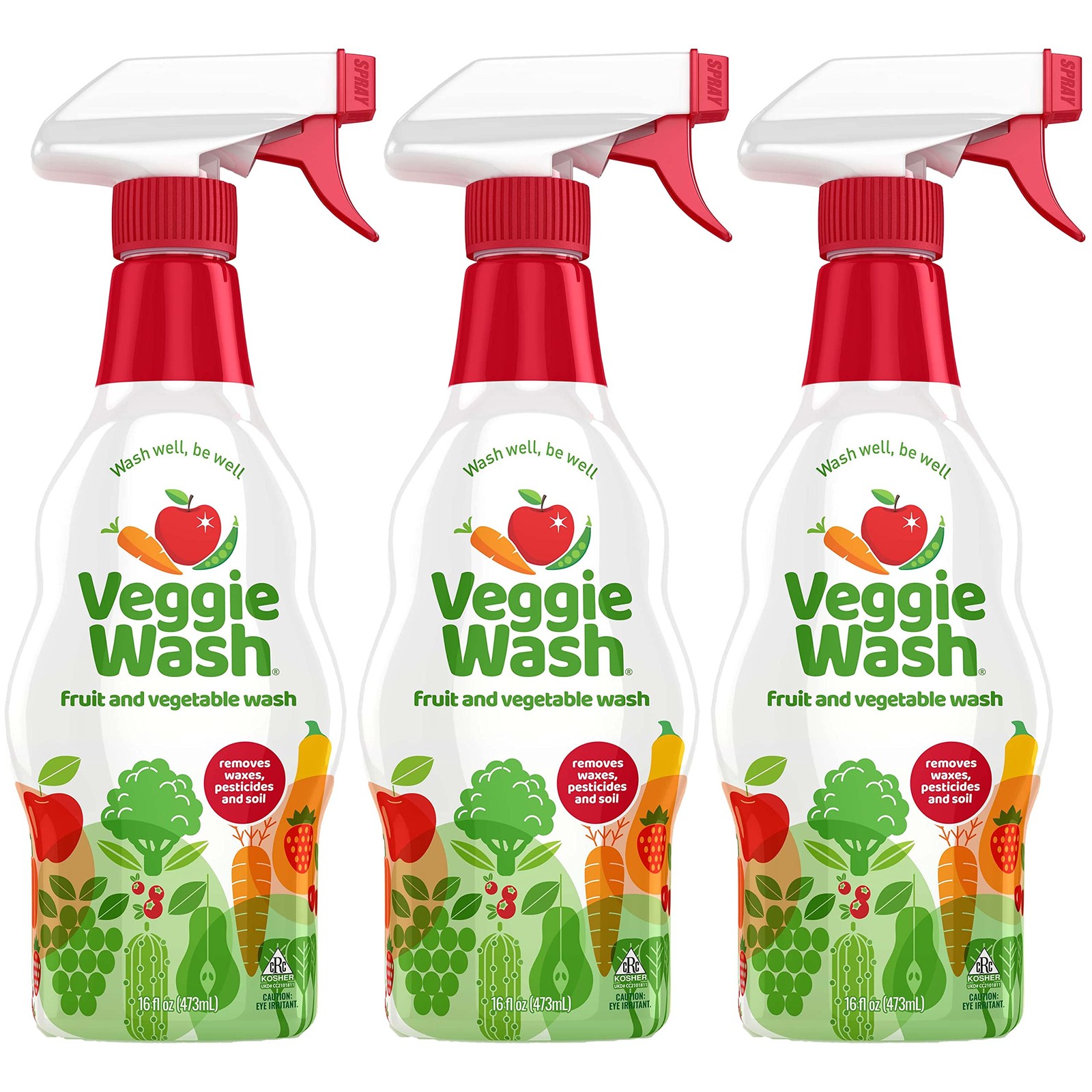 Veggie Wash Fruit & Vegetable Wash, Produce Wash and Cleaner, 16-Fluid Ounce, Pa