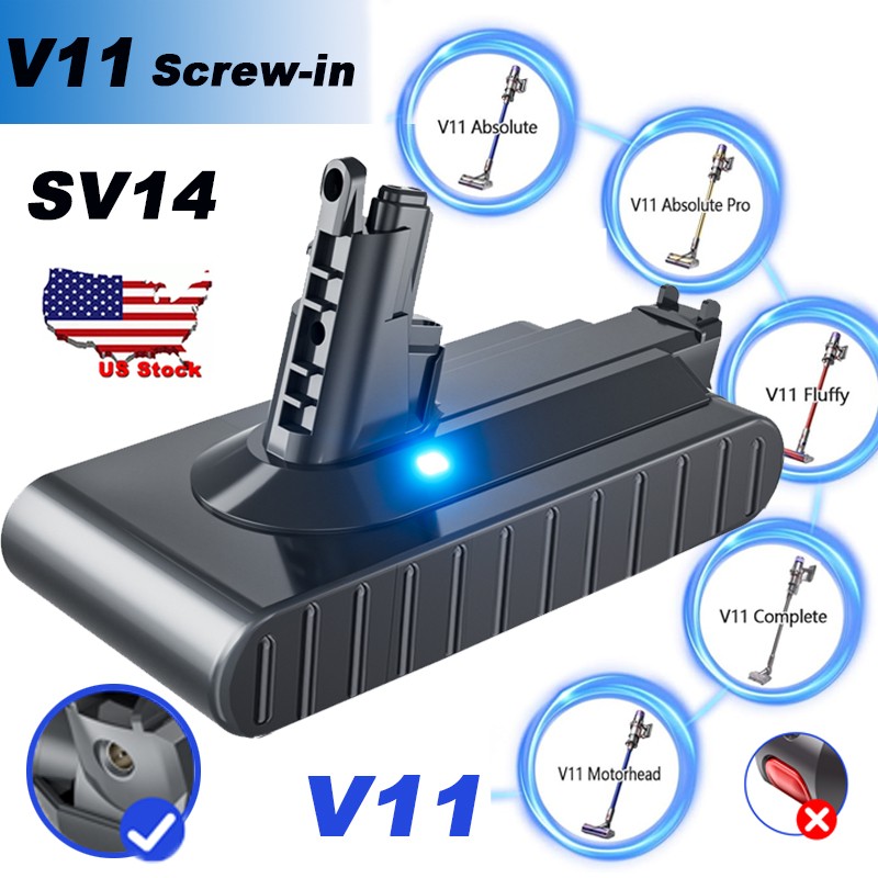 For Dyson V11 Screw-in Battery SV14 V11 Absolute Complete Battery / Filter Set