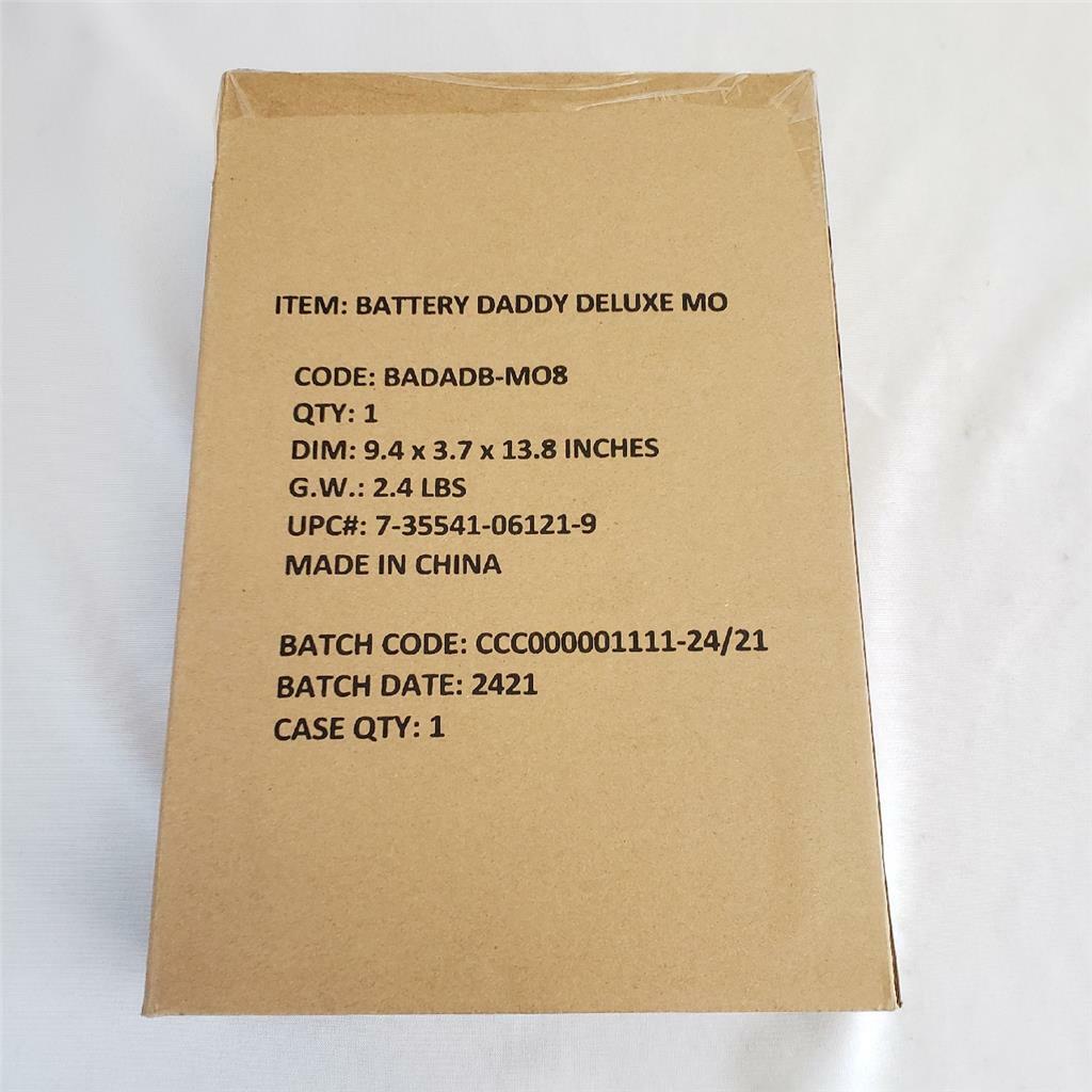 = Battery Daddy Deluxe Storage Tester MO BADADB-MO8 9.4″ x 3.7″ x 13.8″