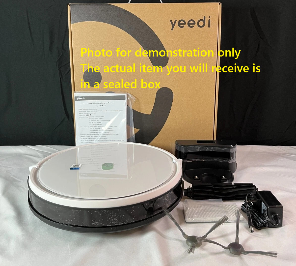 Yeedi K650 Robot Vacuum Cleaner Tangle-Free Brush Automatic Self Charging Smart