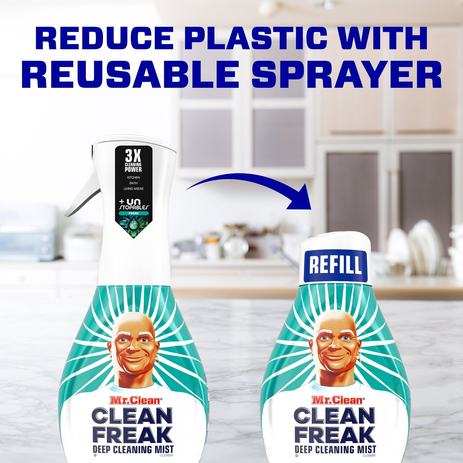Clean Freak All Purpose Cleaner Spray, Multi-Surface Cleaning, 16 fl oz