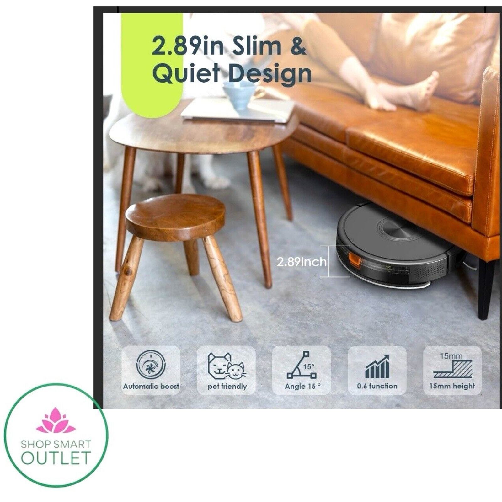 XIEBRO Smart HR101 3 in 1 Mopping Robotic Vacuum with Schedule, App/Bluetooth/A