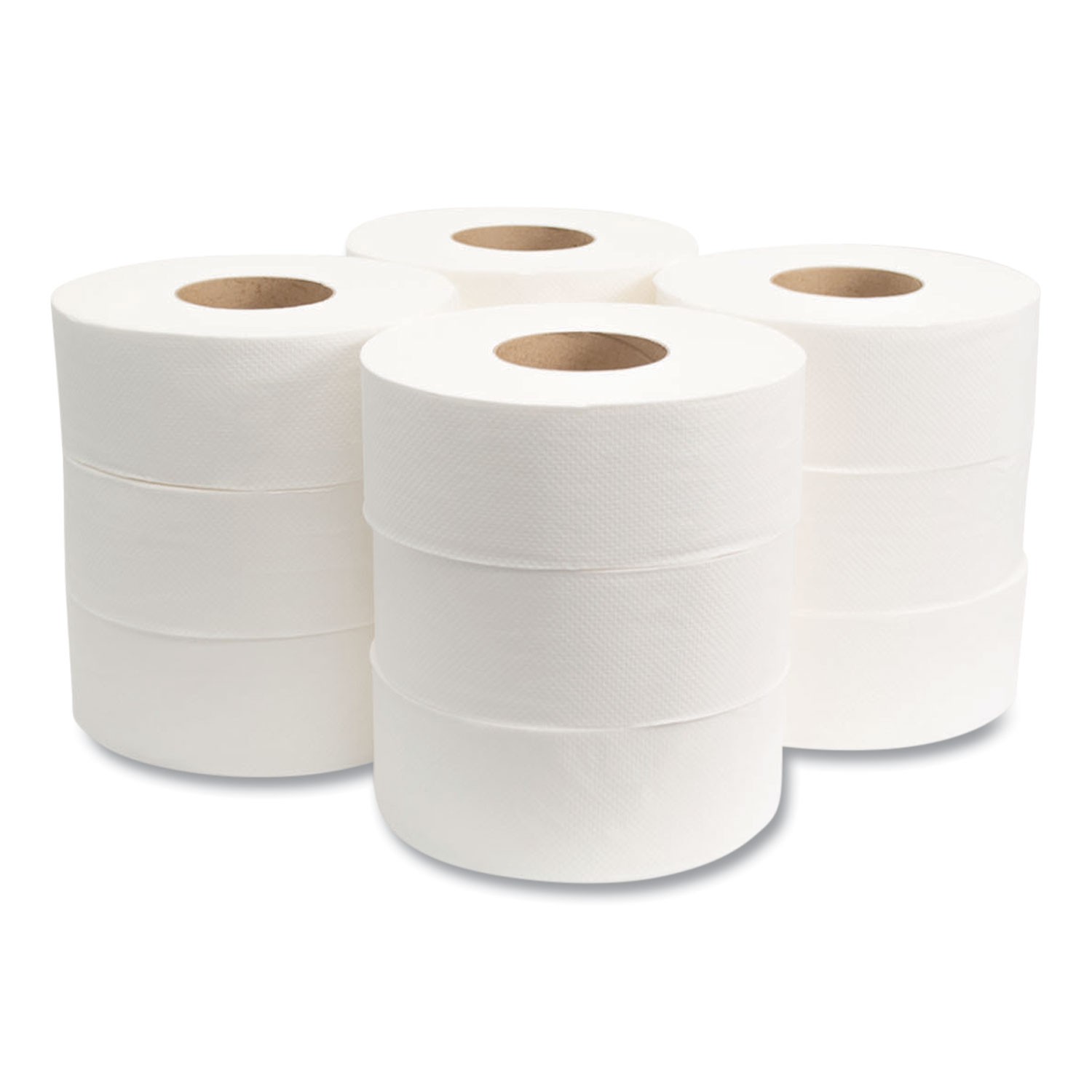 Morcon Paper Morsoft Millennium Jumbo Bath Tissue, 2-Ply, White, 9 Dia., 12/Cart