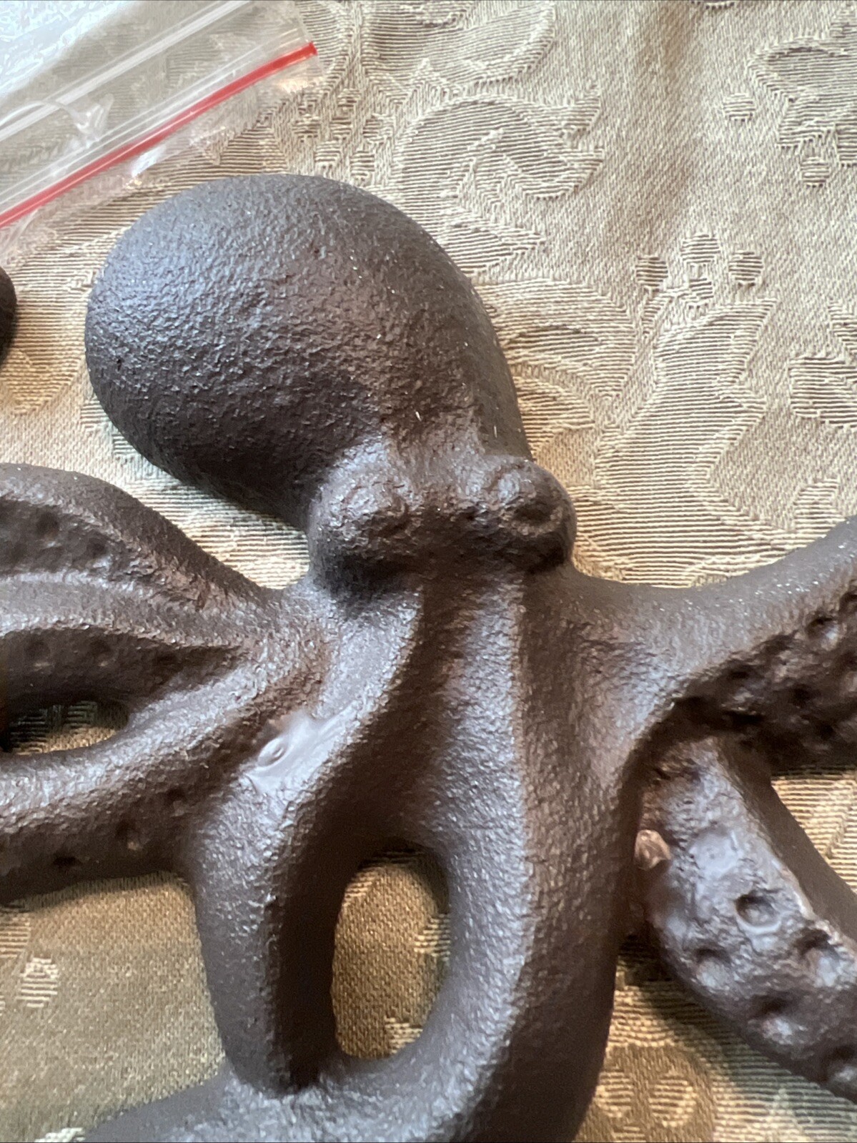 Cast Iron Swimming Octopus Wall Hook Towel Key Holder Bathroom Entry Door Hanger