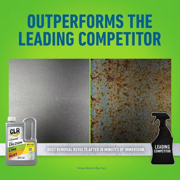 CLR 28 oz. Calcium, Lime and Rust Remover (1-Pack )EPA Safer Choice, bleach
