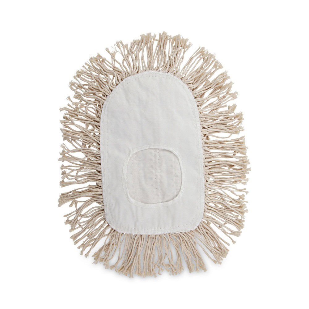 Boardwalk 1491 17.5 in. x 13.5 in. Cotton Wedge Dust Mop Head – White New