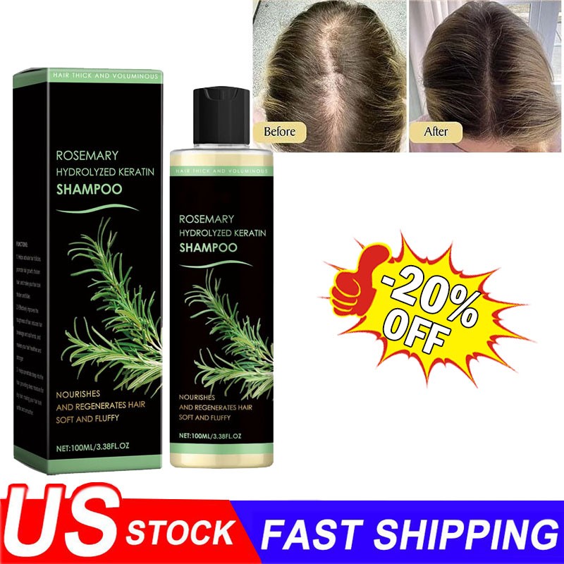 Organic Rosemary Hair Growth Shampoo for Women and Men-Natural Thickening