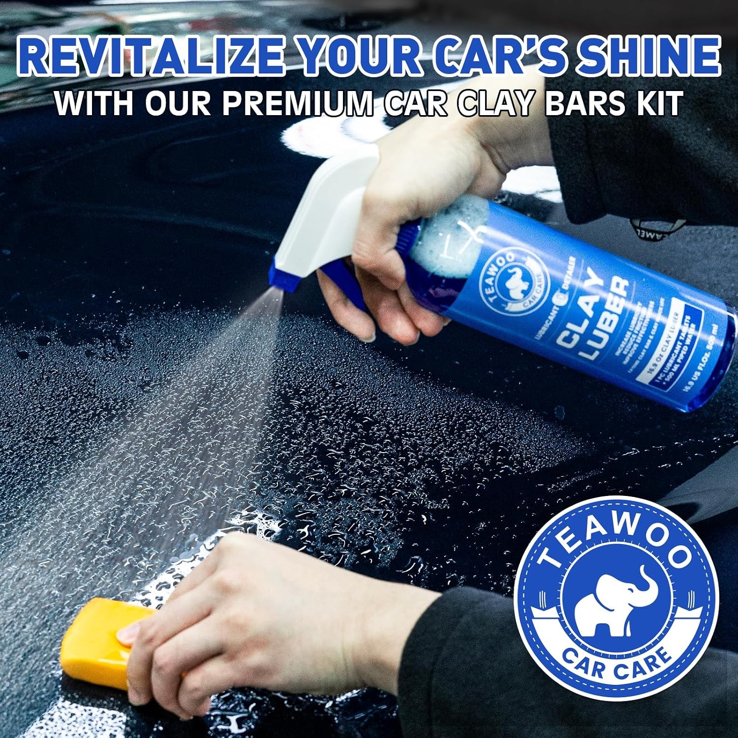 Car Detailing Kit 6 Count Clay Bar Kit for Car Cleaning and Detailing Supplies