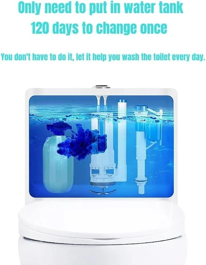 2Pcs Krazy Klean Toilet Cleaner, Krazy Cleaner Pro Toilet Cleaner, Easy to Use L
