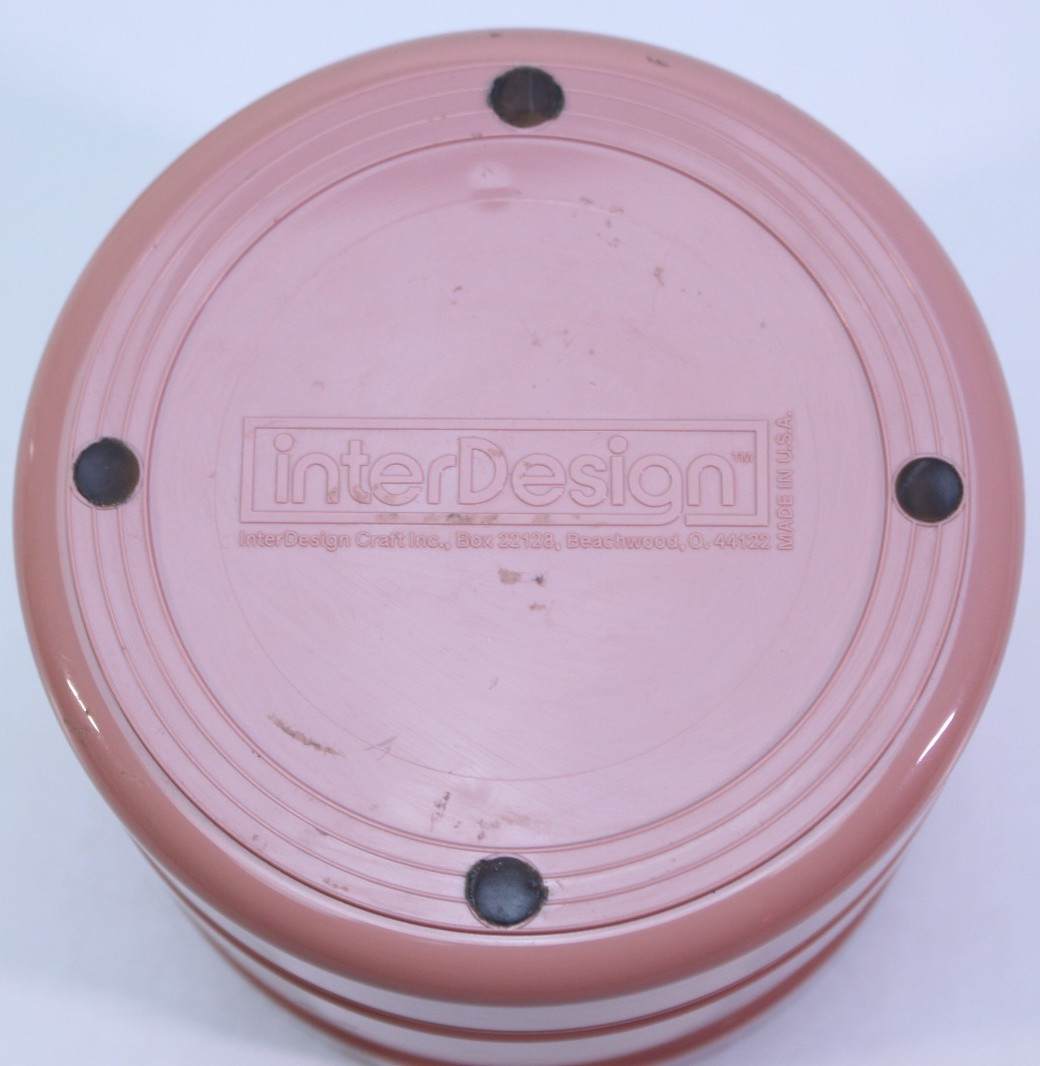 VTG InterDesign Swivel Organizer Mauve 4 Tier USA Circular Container Pink Auth.
