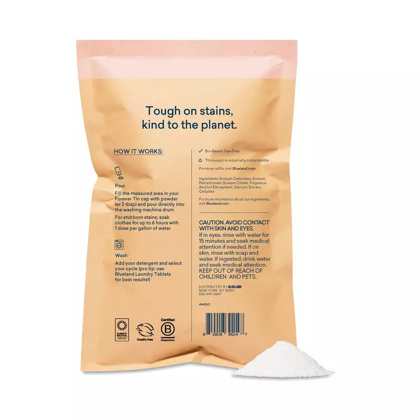 Blueland Oxi Laundry Booster Refills (Clear Skies) 17.6 oz (Pack of 2)