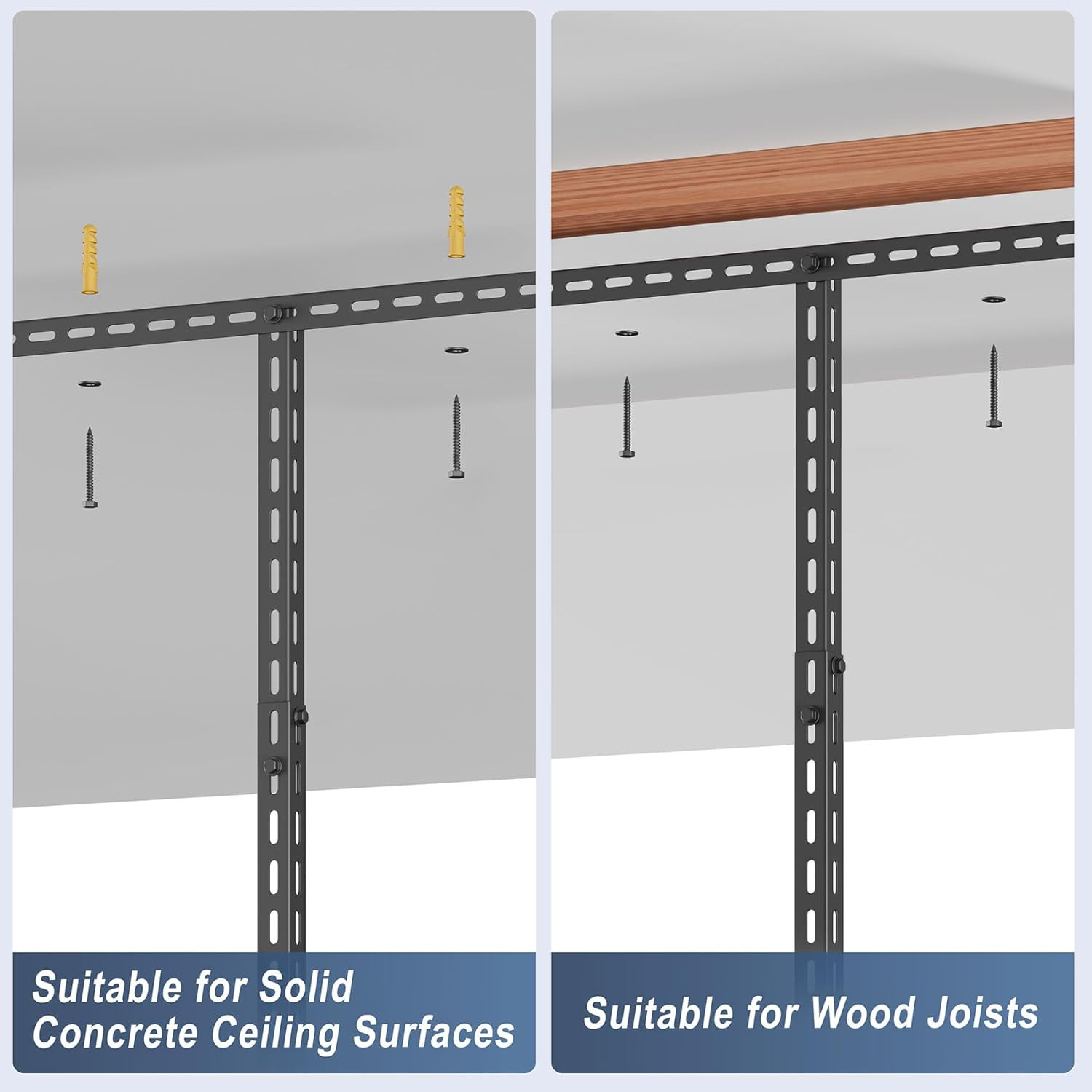 4X8FT Overhead Garage Storage Rack, 26″-40″ Height Adjustable Garage Ceiling Sto