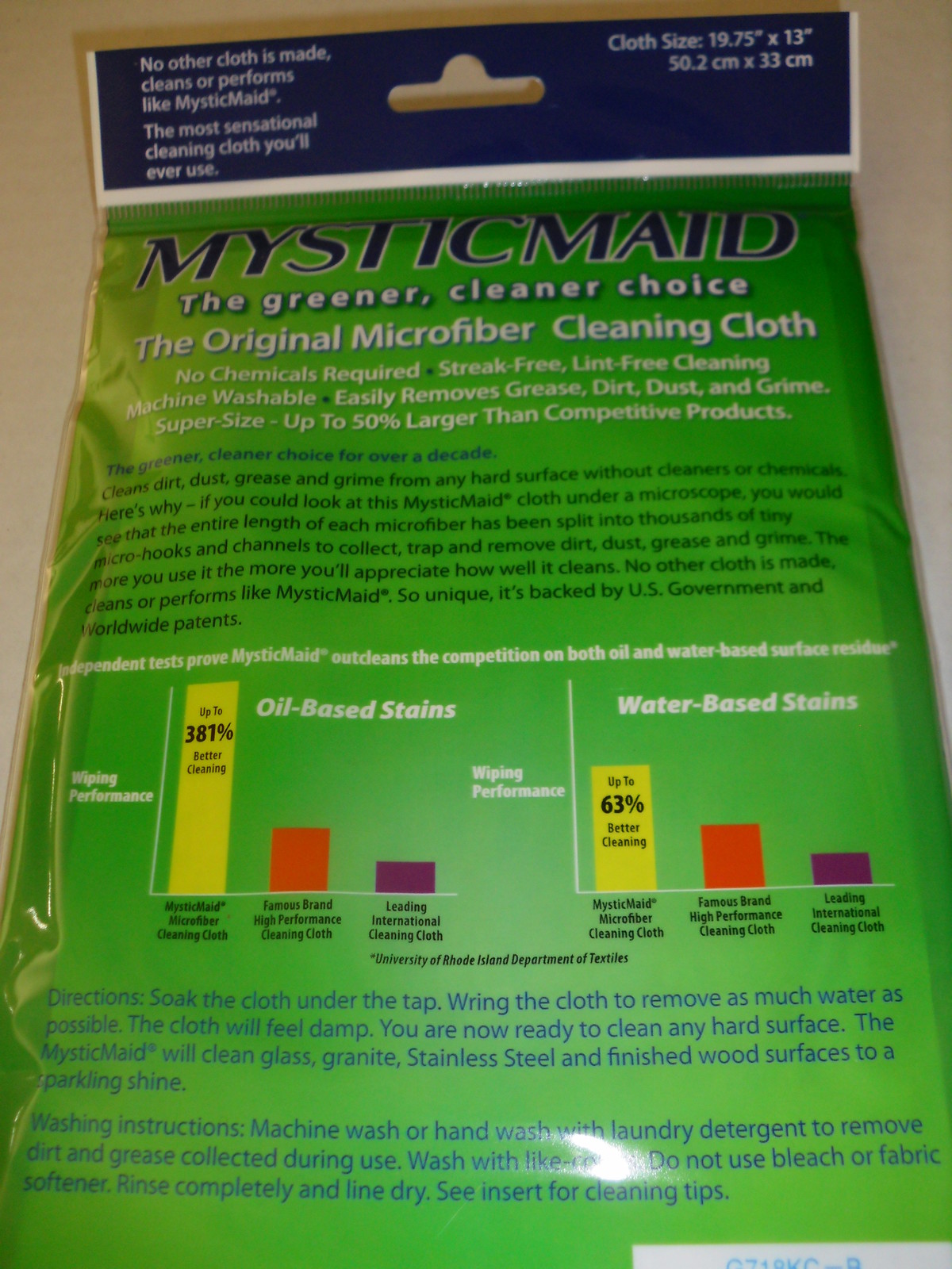 Mystic Maid Microfiber Cleaning Cloths Eco Friendly Gold