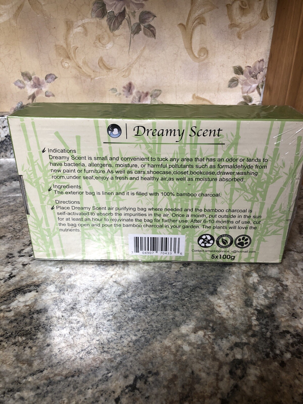 New Sealed Dreamy Scent Natural Air Putifying Bags Set Of 5 100g Each