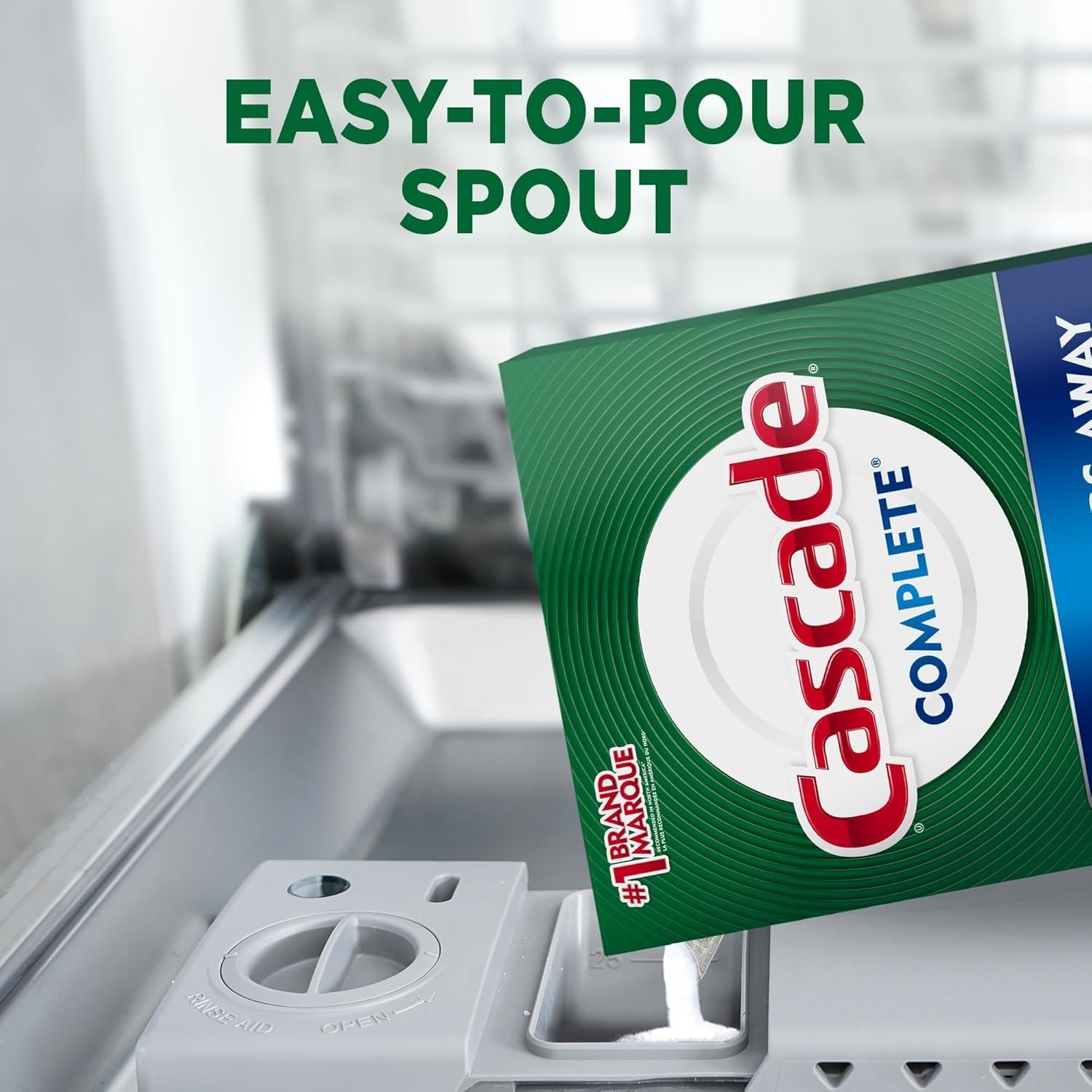 Cascade Complete Powder Dishwasher Detergent, Fresh Scent 75 oz White(Pack Of 1)