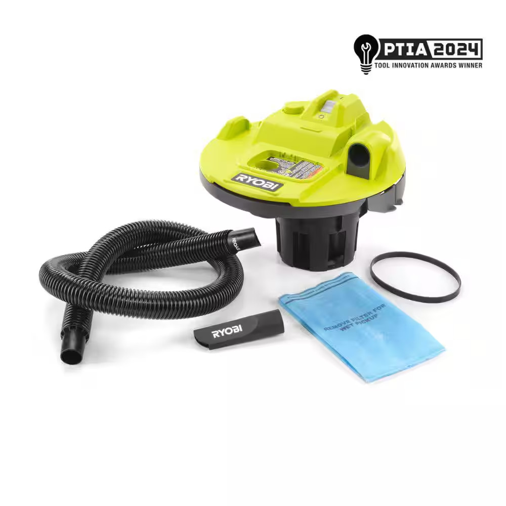 18V Cordless 5 Gal.Bucket Top Wet/Dry Vacuum (Tool Only) with 1/4 in.Hose and Cr