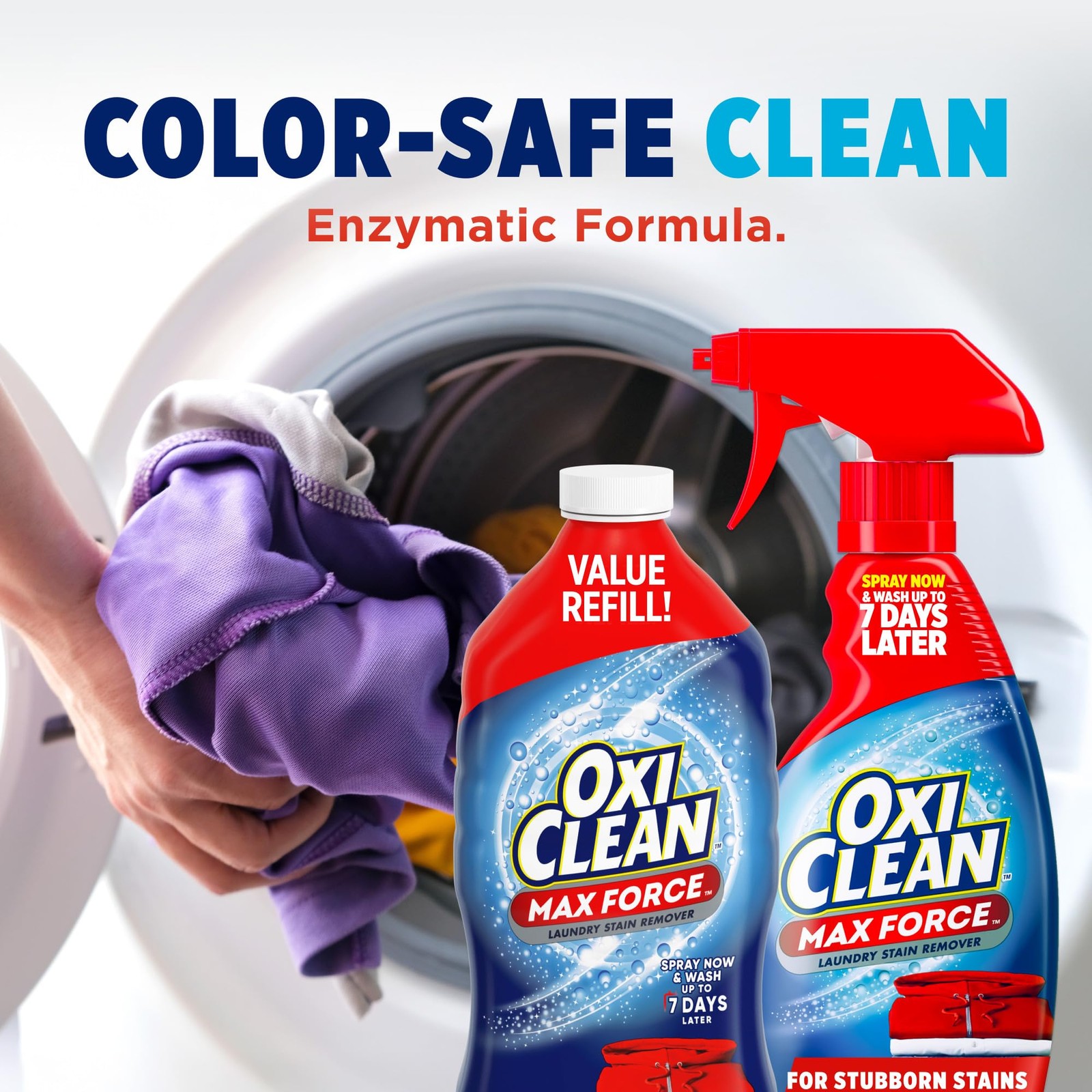 OxiClean Max Force Laundry Stain Remover Spray Refill, 48 Fl Oz (Pack of 1)