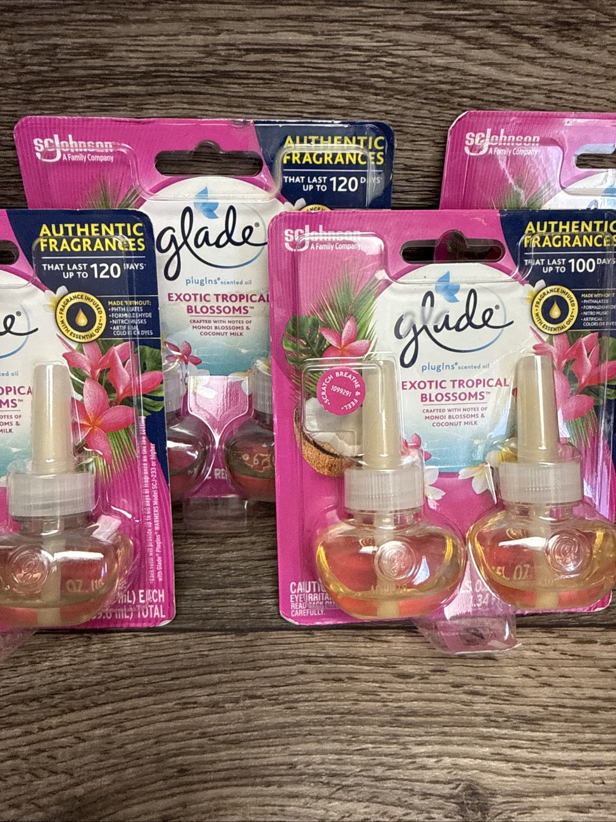 Glade Exotic Tropical Blossoms Plugins Scented Oil Refills True Living Tropical
