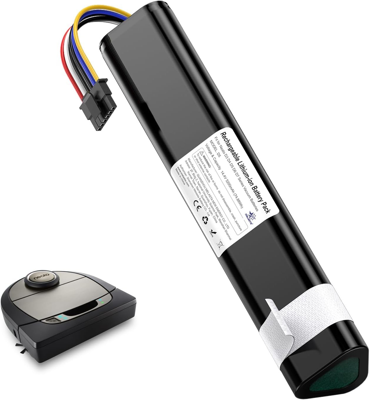 14.4V 5200mAh Replacement Battery Suitable for Neato Botvac D3 D4 D5 D6 D7