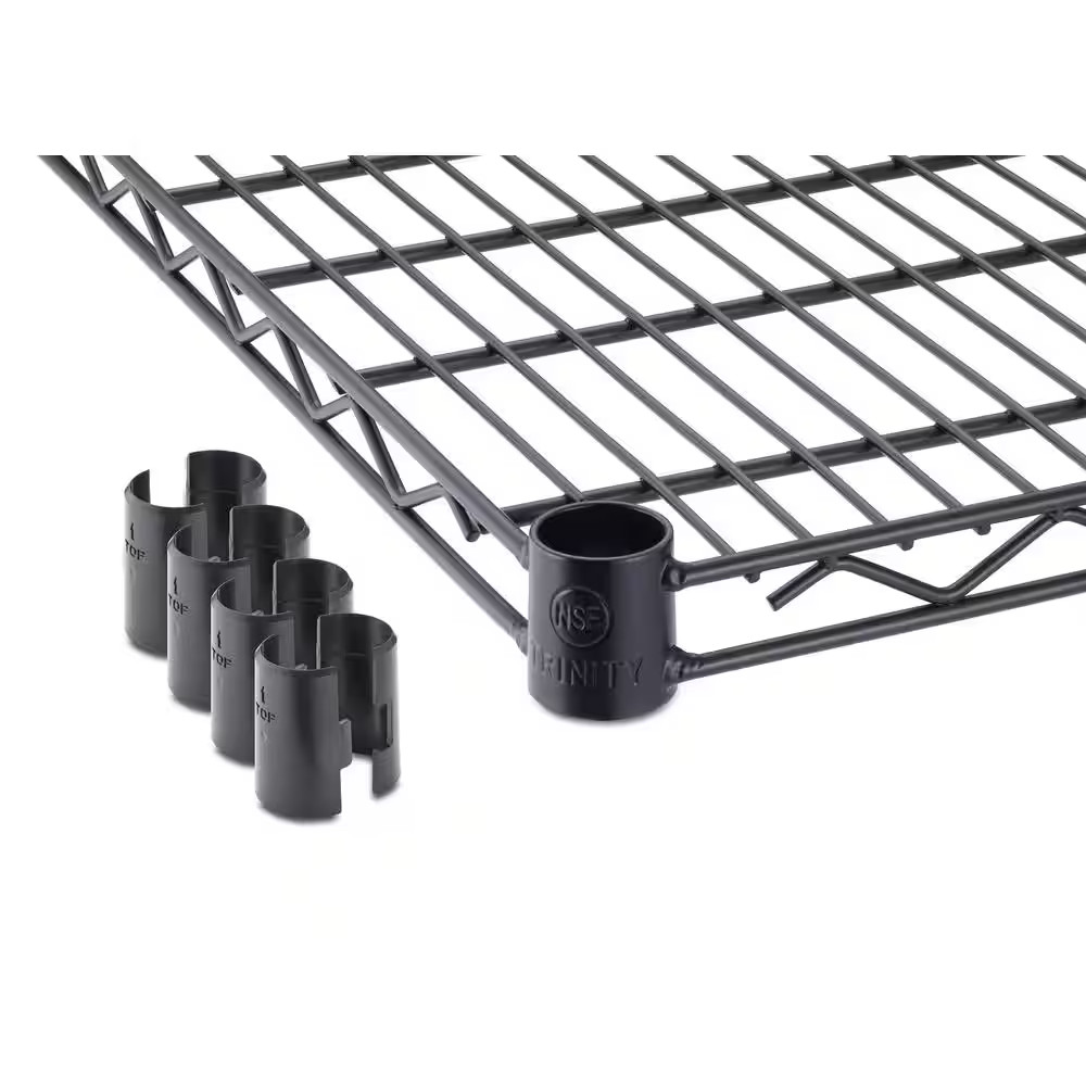 48 In. W X 18 In. D Individual Black Steel Wire Shelf Free Ship NEW