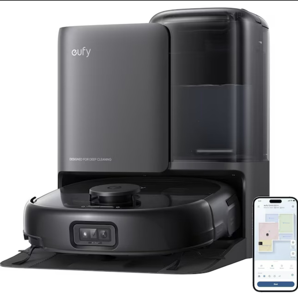 Eufy E25 Omni Robot Vacuum Mop HydroJet 20000Pa Smart Mapping Pet Hair New