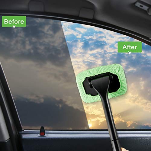 2 Pack Windshield Cleaner Car Window Cleaner Auto Window Cleaner Gray, Green
