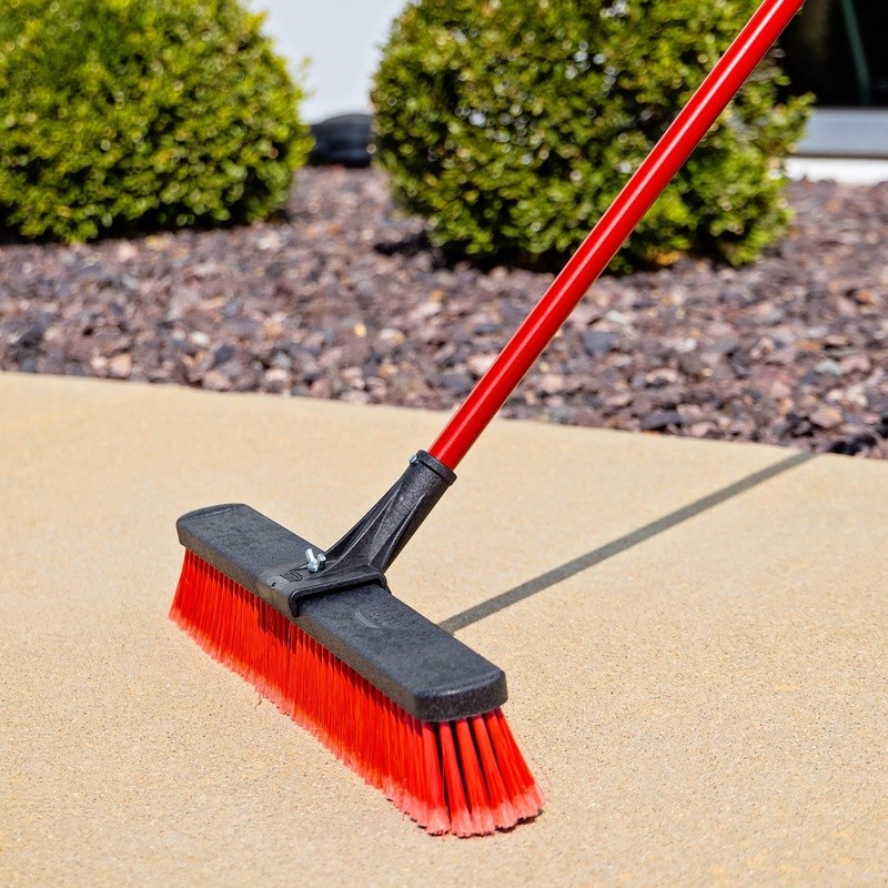 Heavy Duty 24 Inch Multi-Surface Push Broom Commercial & Residential Use