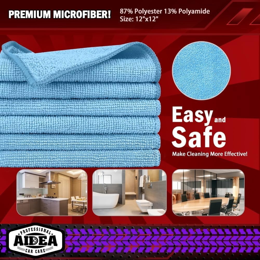 Eco-Friendly 150PK Microfiber Cloths – Soft Lint-Free Rags for All Purposes