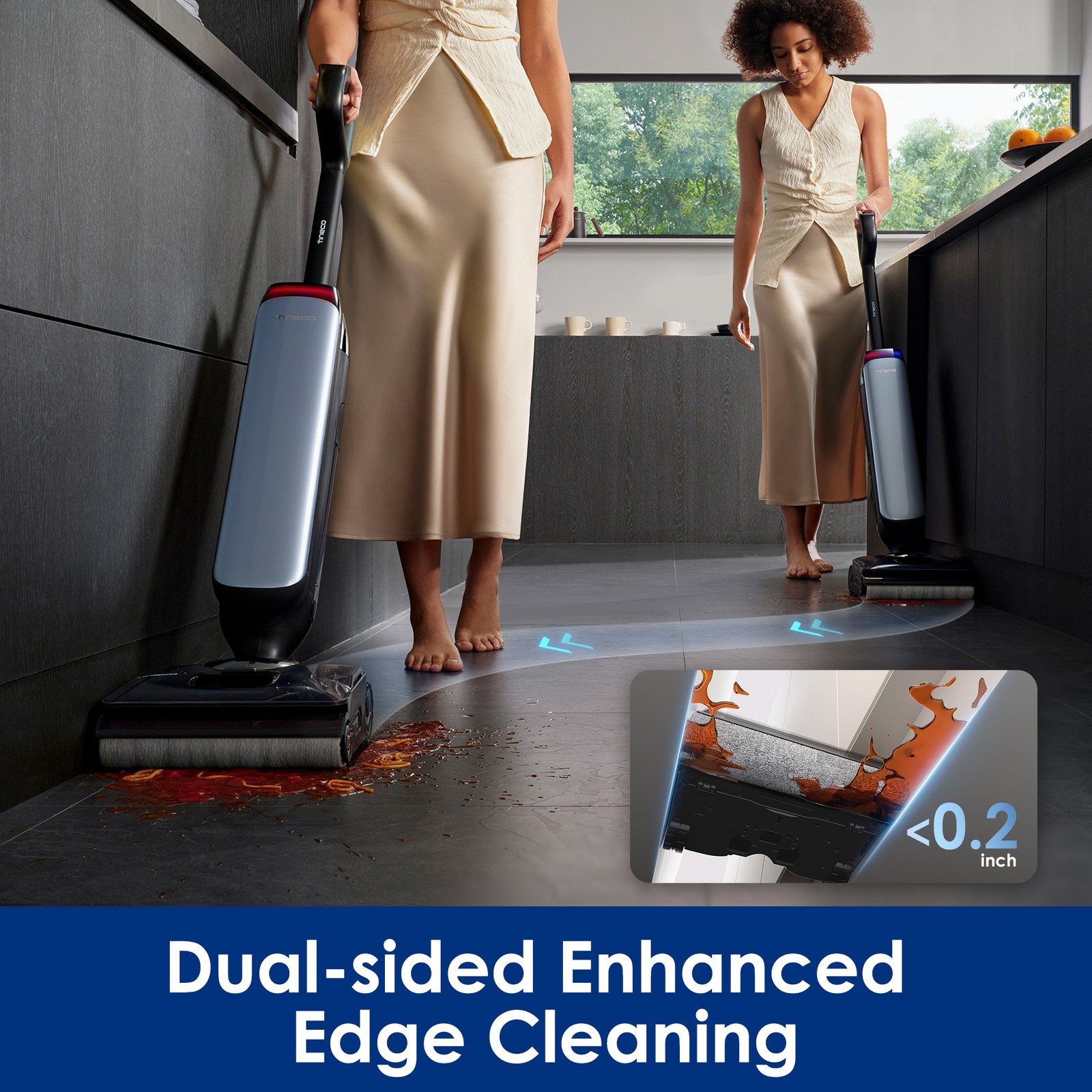 Tineco Floor One S9 Artist Pro Wet Dry Vacuum Cleaner, 22kPa Suction
