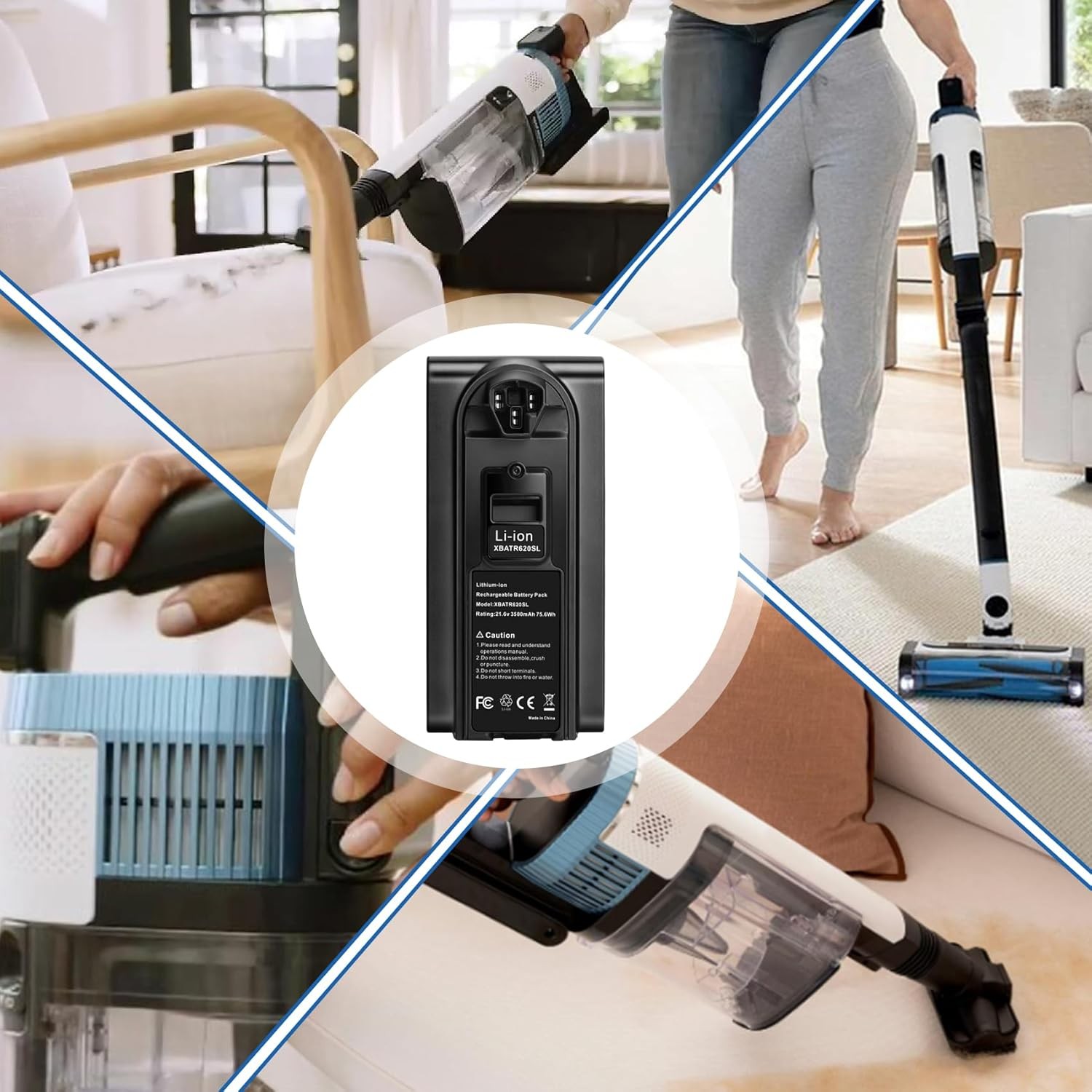 3.5Ah 21.6V Vacuum Battery Replacement for Shark XBATR620SL Battery Compatible