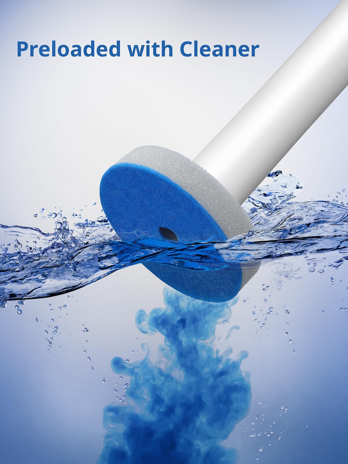 Toilet Cleaner Wand, Disposable Toilet Brush and Holder Set, Toilet Bowl Clea…
