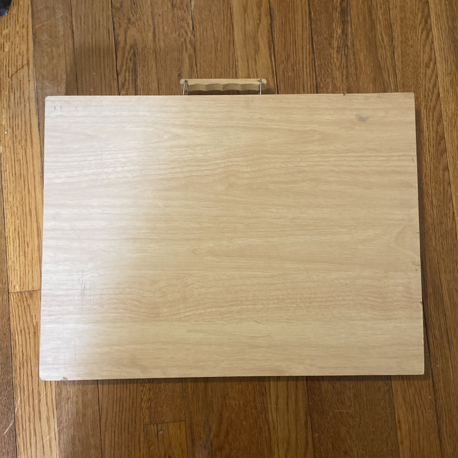 Large Shallow Wooden Box Lid & Clasp | 36 x 30 x 5 cm | A4 Docs Gift Keepsake