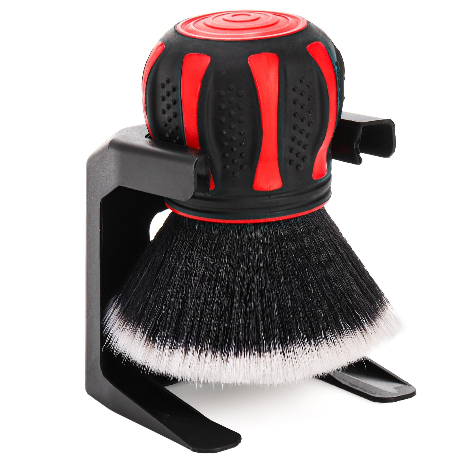 Dogary 1 PC Curveball Detailing Brush, Handheld Soft Bristle Car 1 PC, Red