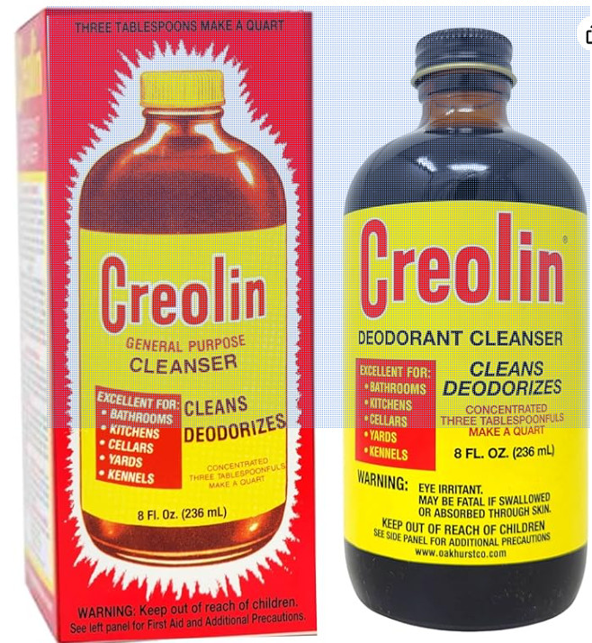 Creolin Deodorizing Multi Purpose Cleaner 8 Fl oz Excelent for bathrooms /Yards
