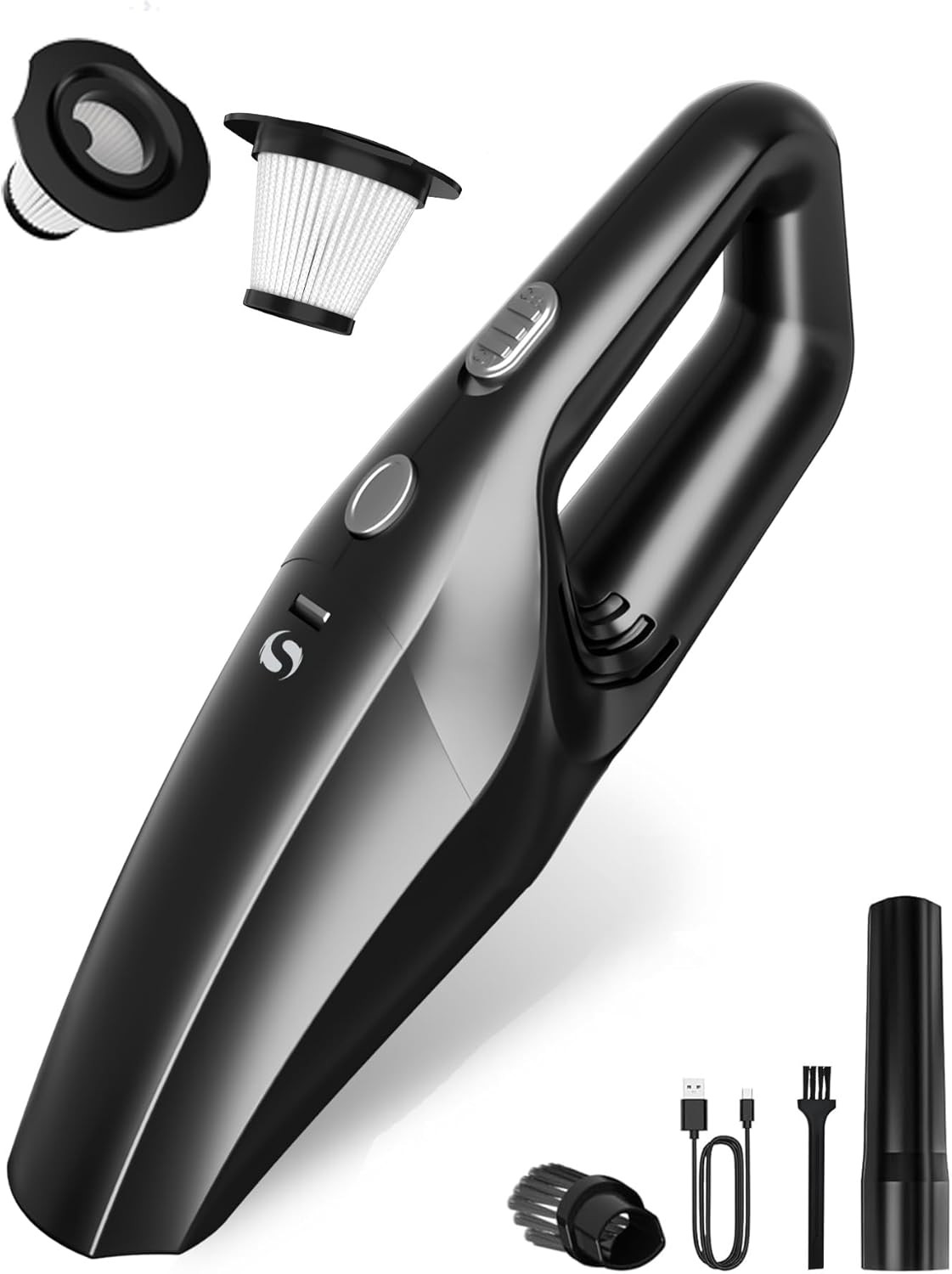 Handheld Vacuum Cordless, Car Vacuums Powerful with Rechargeable Battery, Portab