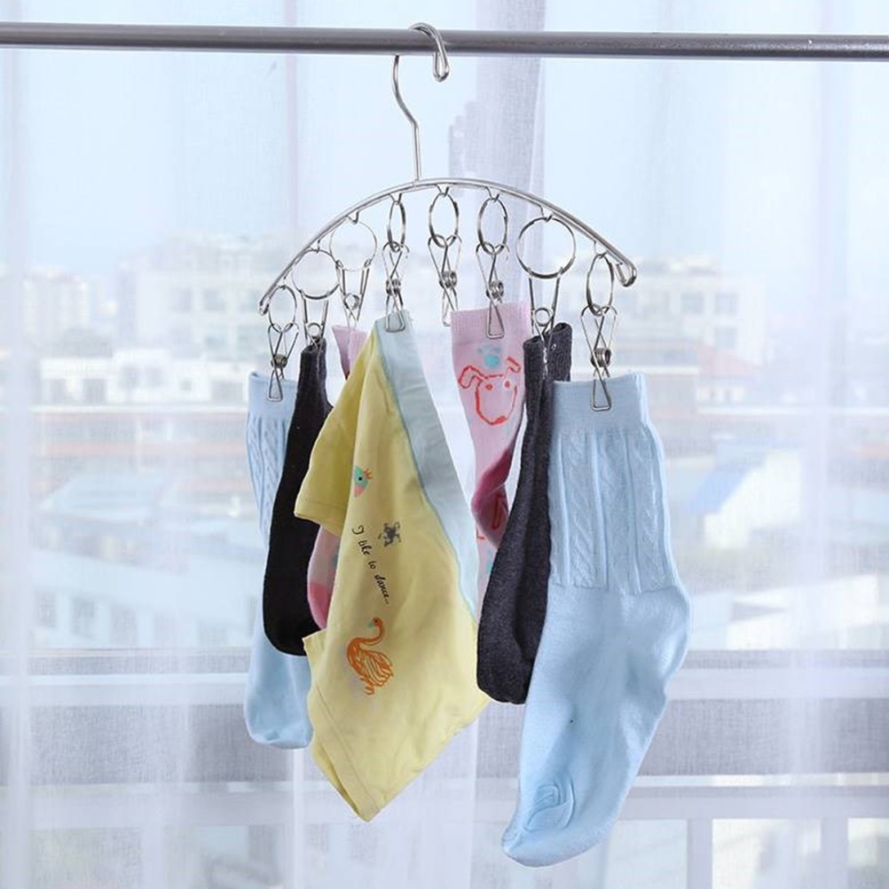 2 Pcs Clothes Drying Rack Heavy Duty Clip for Children’s Dryer Hangers Socks