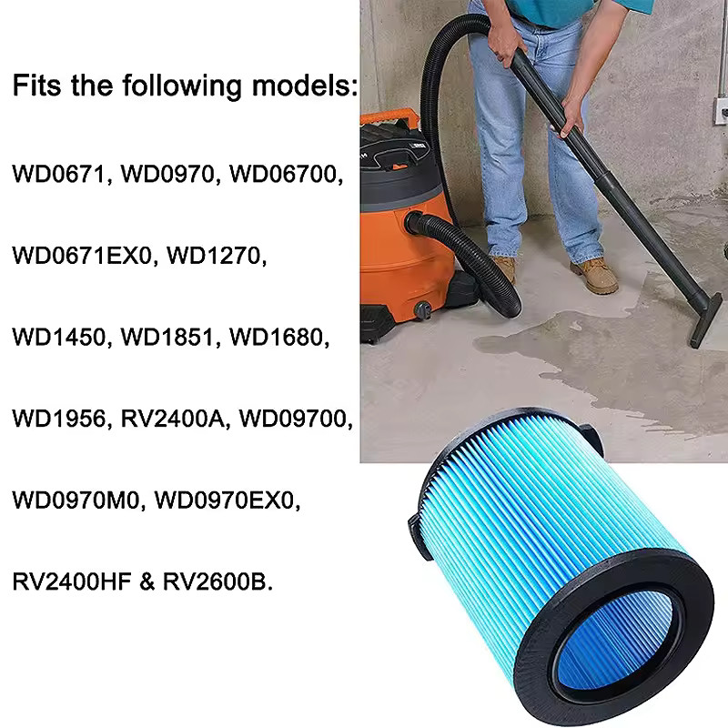 Replacement VF5000 Vacuum Filter for Rigid 6-20 Gallon Vacuum fits RV2400A