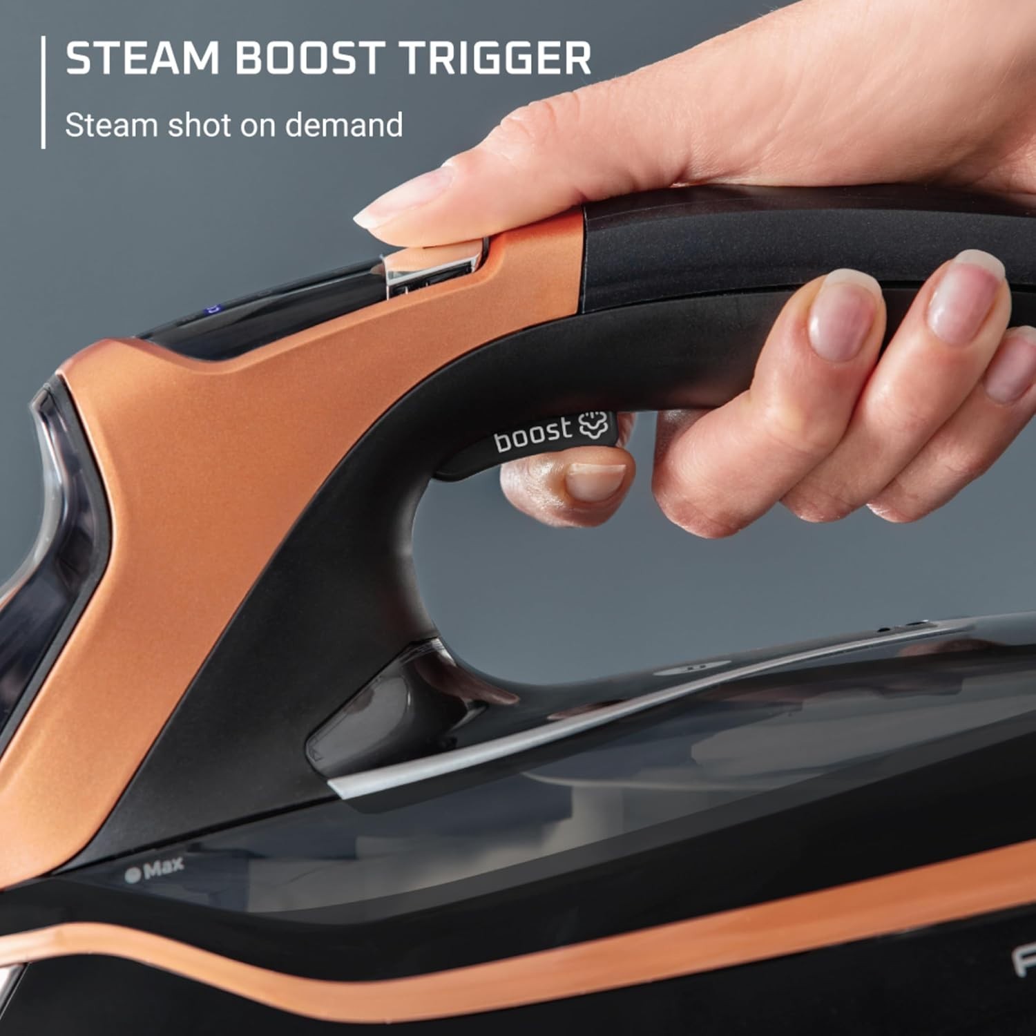 Rowenta DW 5292 Steam Power 1750-Watt. Auto Off- Anti Calc. 400 Hole Soleplate