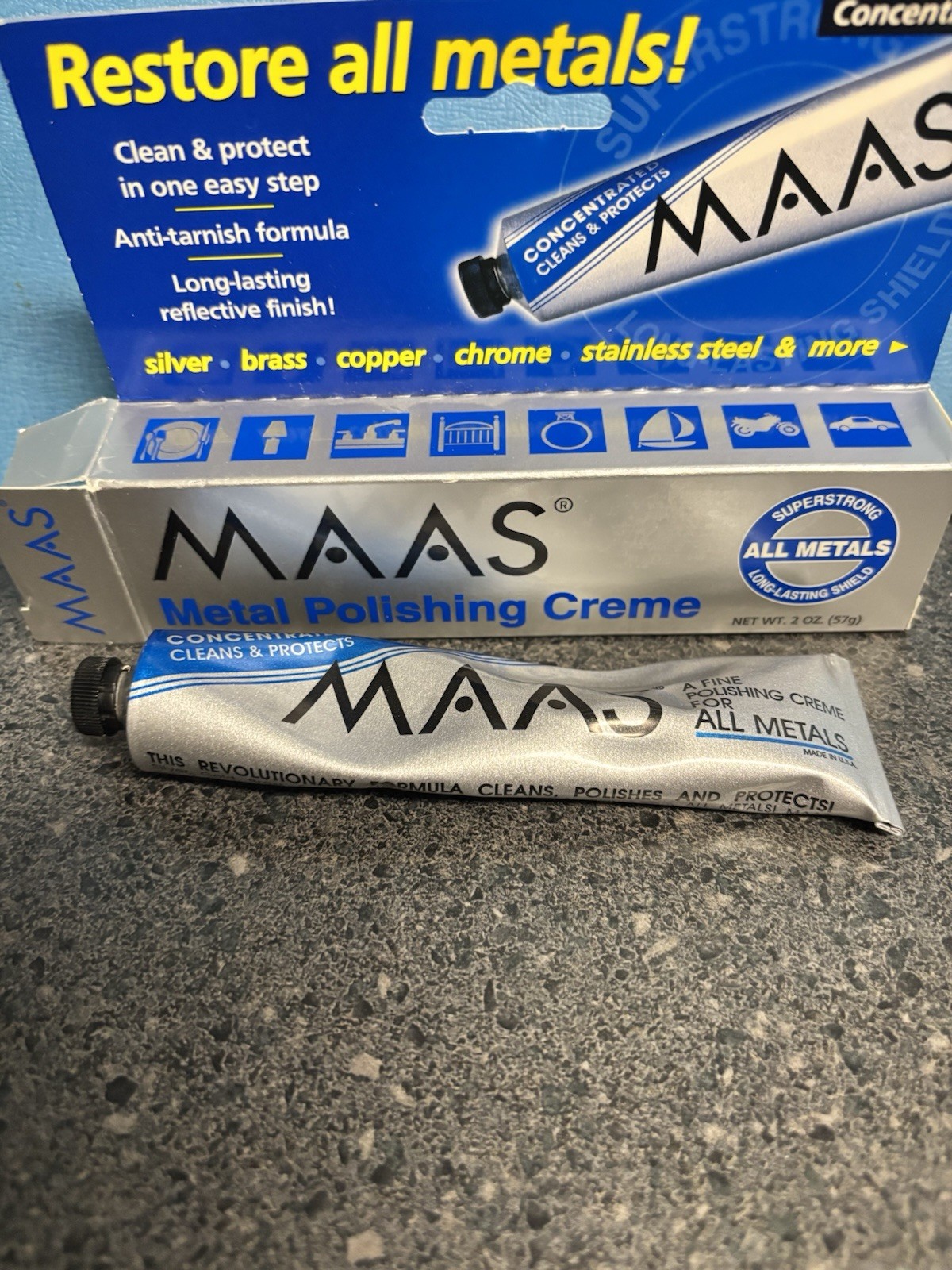 2oz Tube Maas Metal Polish Creme – Used