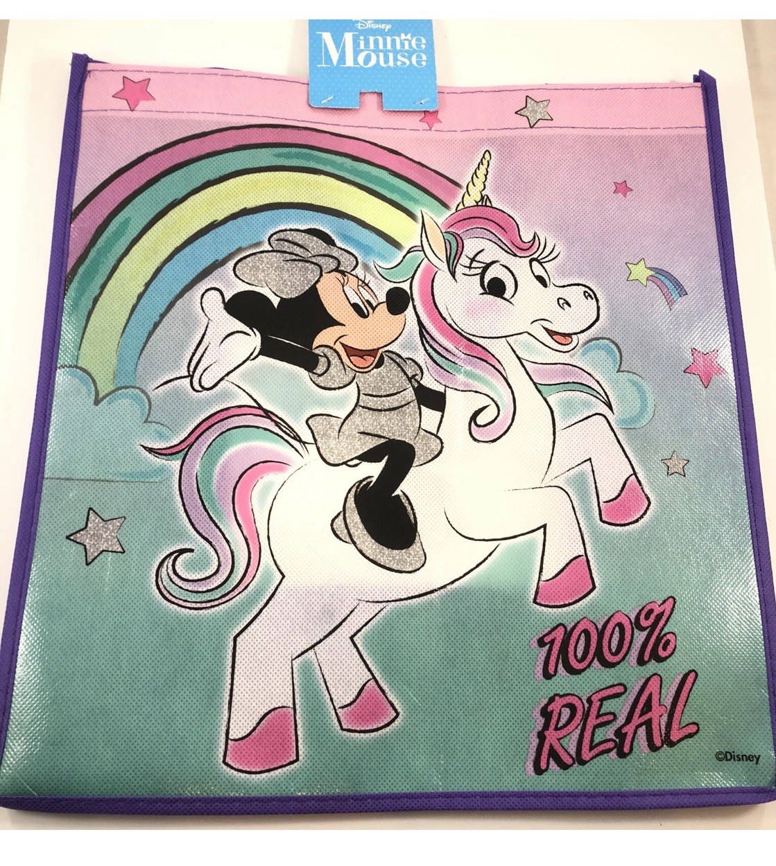 Disney Minnie Mouse Reusable Large Grocery Bag! 15X13 Inches! Brand New!