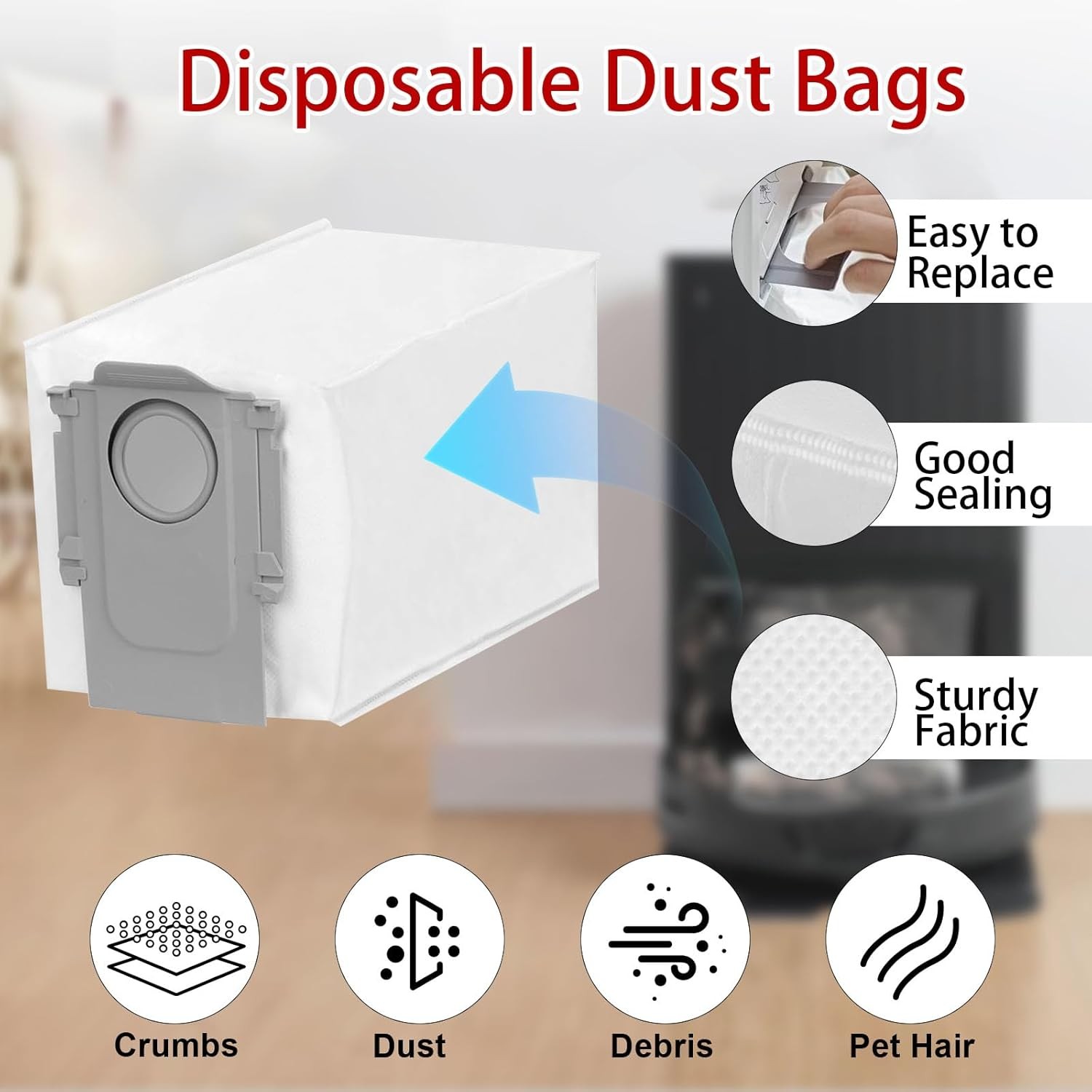 19 PCS Accessories for Roborock QV 35A Robot Vacuum Cleaner Replacement Parts