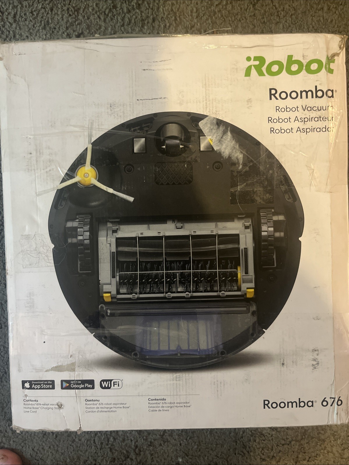 Robot® Roomba® 676 Robot Vacuum-Wi-Fi Connectivity, Personalized Cleaning