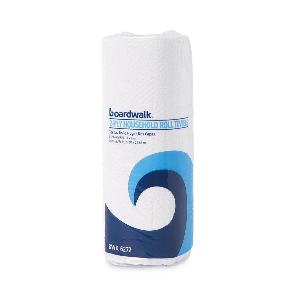 Boardwalk 6272 11″ x 9″ 2-Ply Kitchen Roll Towel – White (30/Carton) New