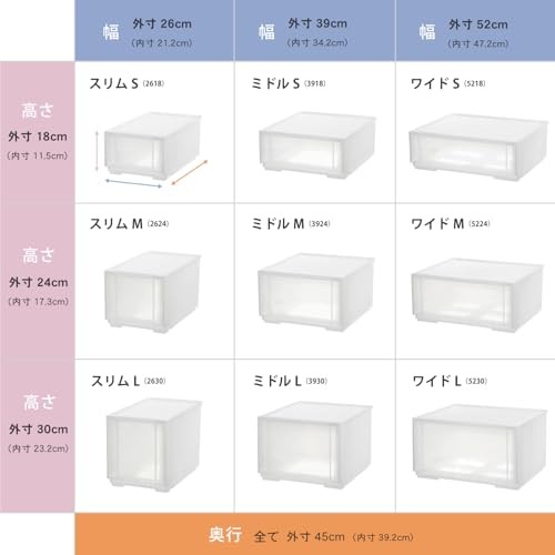 Sanka Combination Case Clear Medium Size 39cm Wide x 44.7cm Deep x 24.1cm High