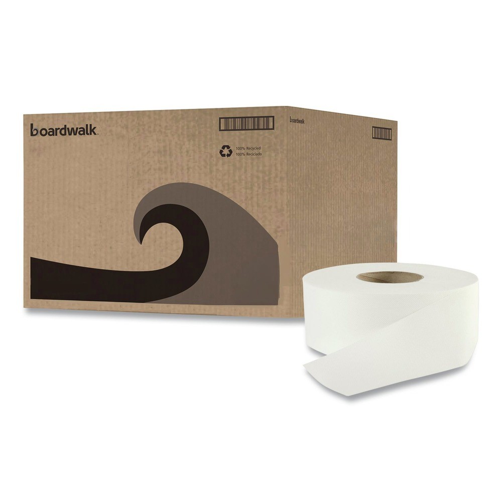 Boardwalk 410320 3.2″ x 525′ 2 Ply Septic Safe Bathroom Tissue – WHT (12/CT) New
