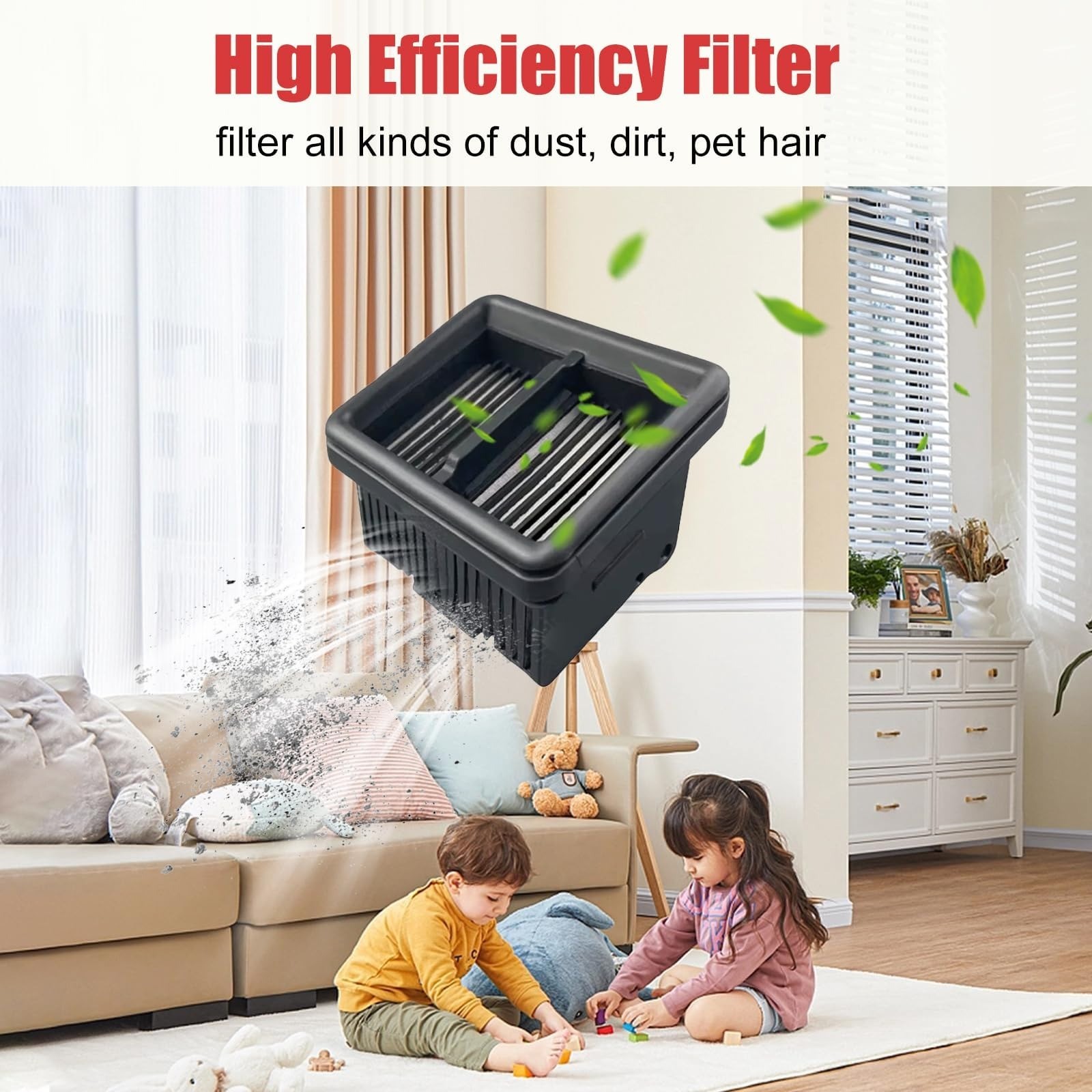 7 PCS Dreame H15/H12 Pro Kit: 2 Brush Rollers, 4 Filters, 1 Tool