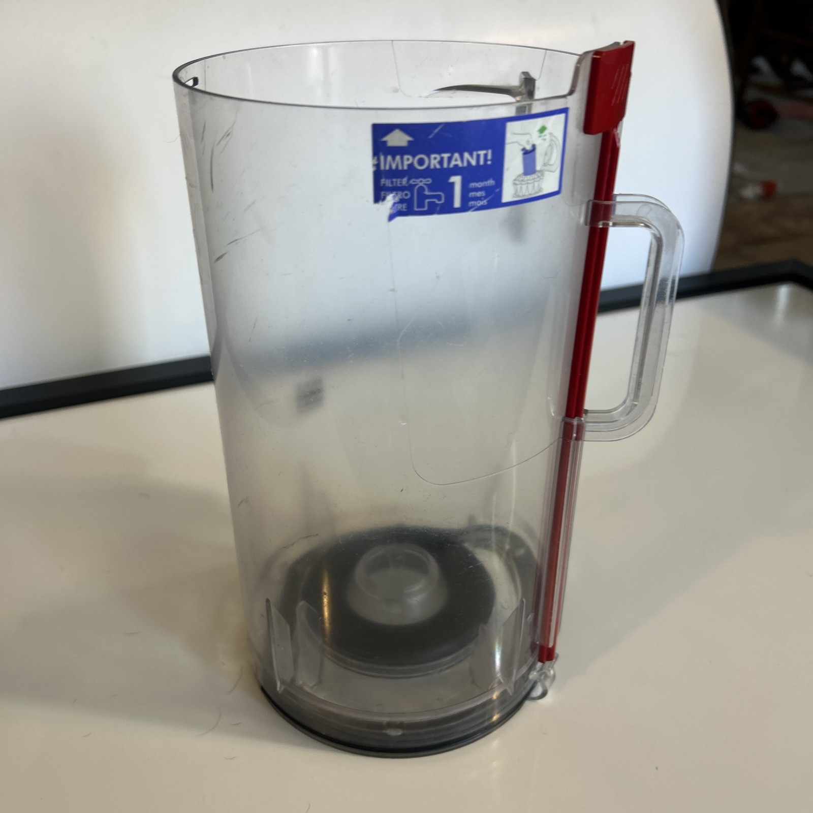 Dyson DC40 UP16 UP19 CANISTER DUST BIN DIRT CUP ONLY OEM Part # 923585-01 Red