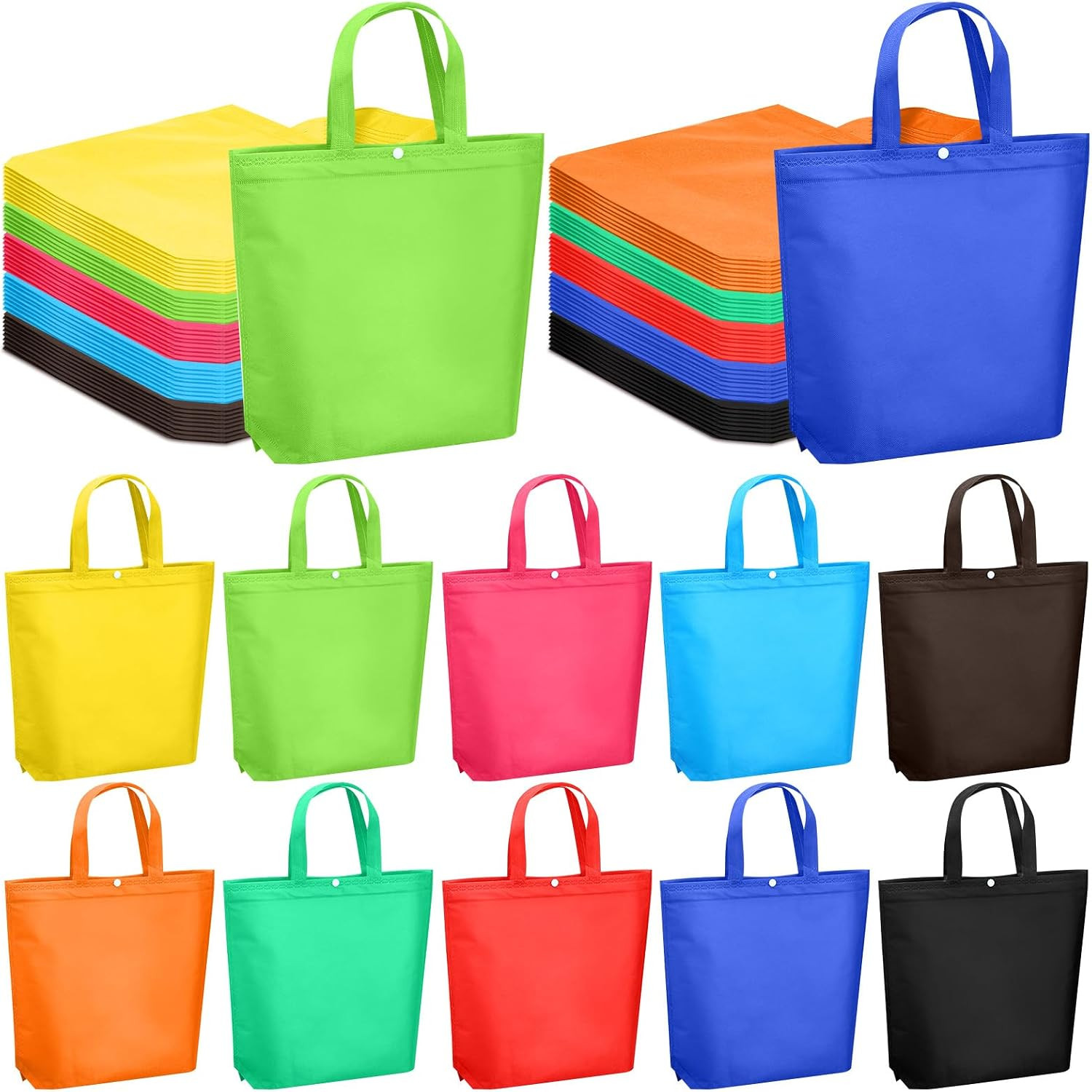 100 Pcs Reusable Shopping Bags Bulk