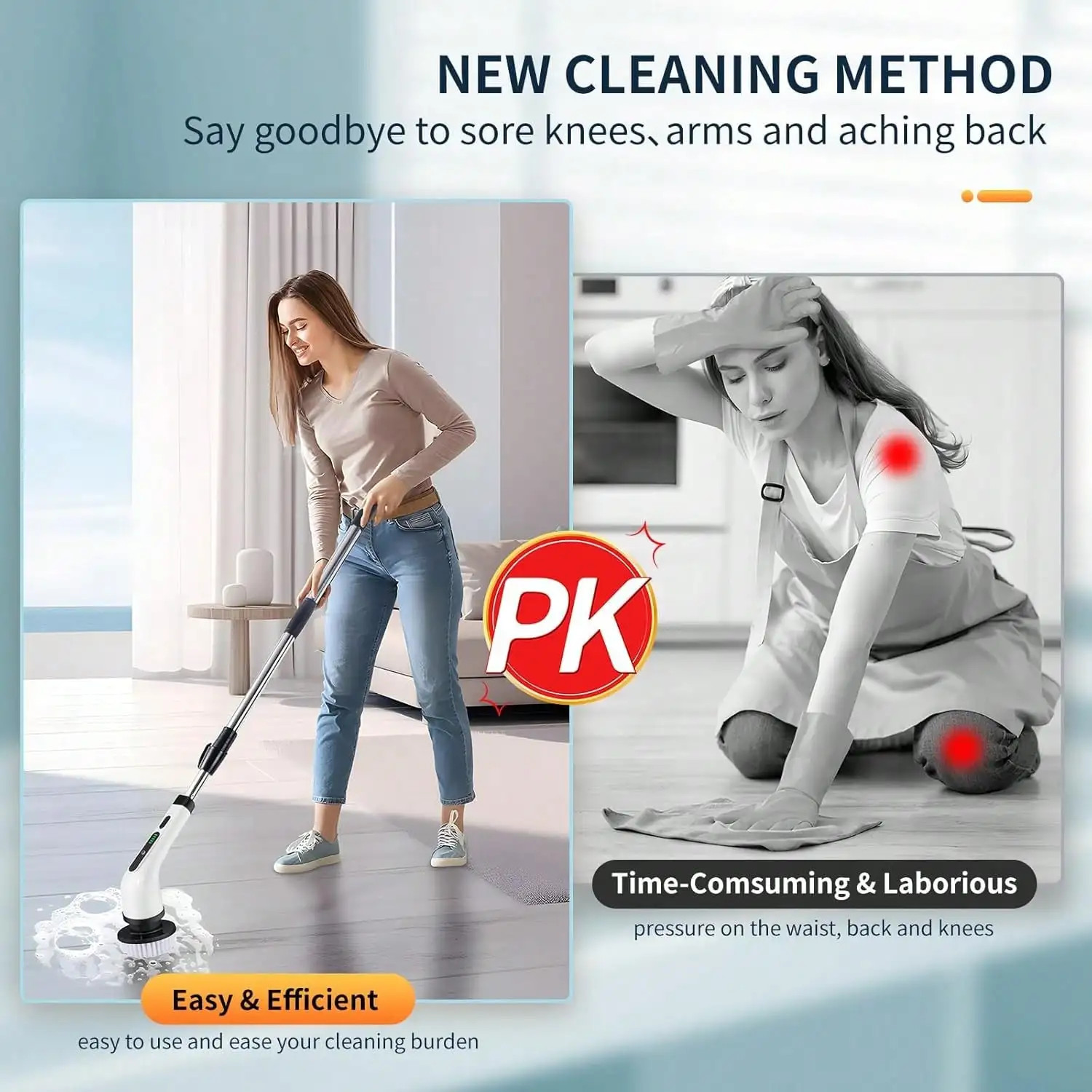 9-in-1 Electric Cleaning Brush Electric Spin Cleaning Scrubber Cleaning Tools